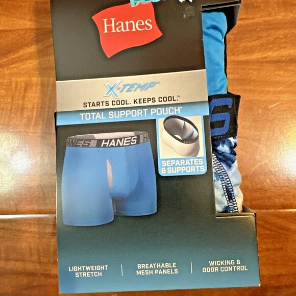 Hanes Men's Ultimate Comfort Total Support Pouch Trunk Briefs XL - Picture 2 of 9